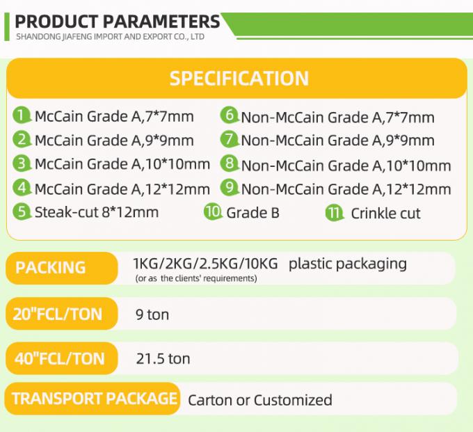 オートマティック フリースフライ フリースフライ オーガニック IQF フリースフライ フリースフライ フルパック 10kg 新鮮な材料 0