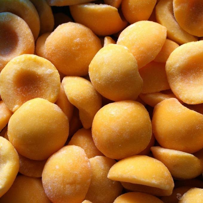 IQF オーガニック 黄桃 半分 冷凍 果物 甘い味 卸し 梱包 保存 水 パルプ 全立方体 ダイス 半分 入手可能 0