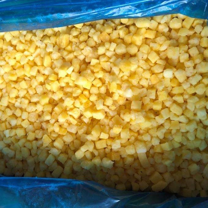卸売 IQF 冷凍パイナップルキューブ 冷凍フルーツ リーズナブル価格 0
