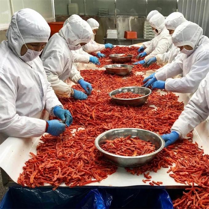 認証された品質 プロフェッショナル製造 IQF 冷凍 レッドベルペッパーストライプ 0