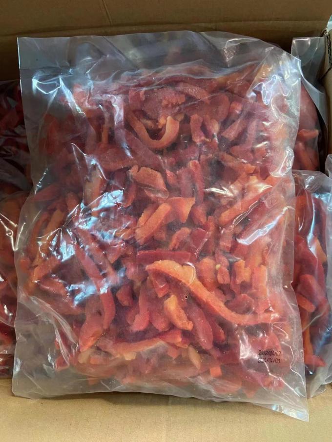 認証された品質 プロフェッショナル製造 IQF 冷凍 レッドベルペッパーストライプ 3