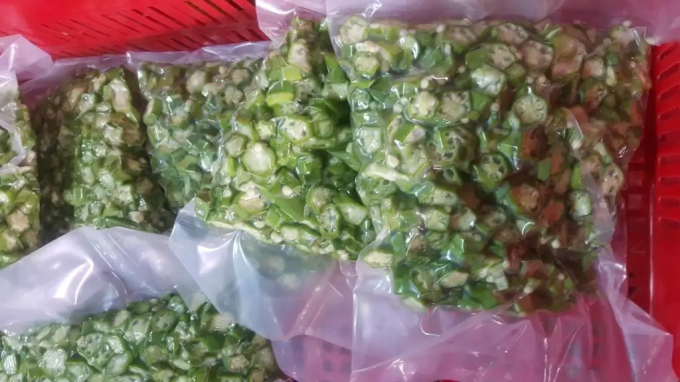 ベトナム産冷凍オクラ（IQF）プレミアム、調理用、ホール＆スライス、卸売バルクサプライヤー 5